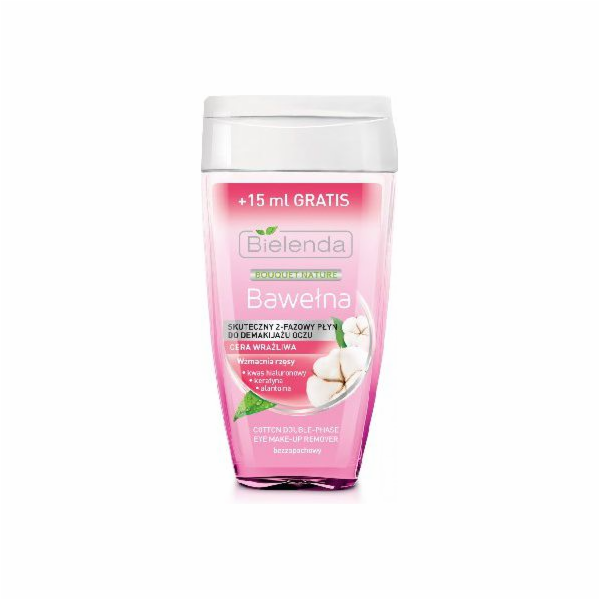 Bielenda Bio Plantation Cotton 2-fázový odličovač očí 125ml