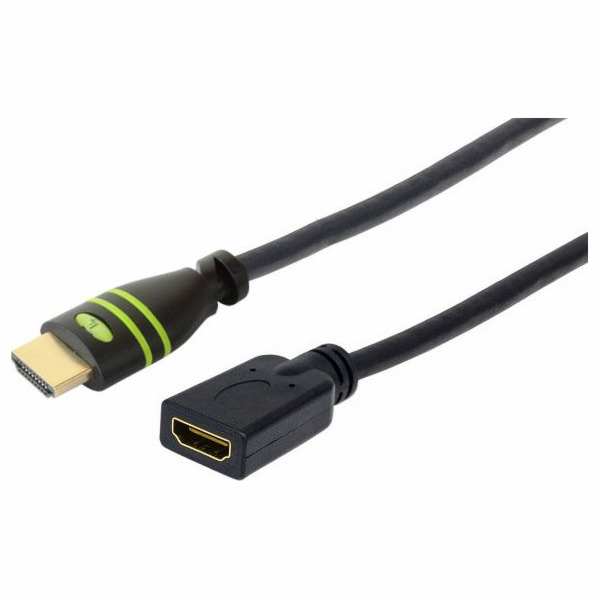 TECHLY 106824 Monitor extension cable HDMI-HDMI M/F 0.2m ...