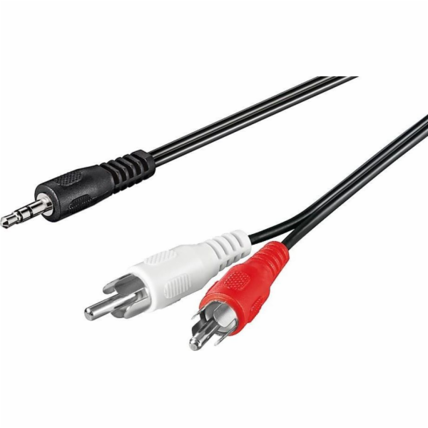TECHLY 907545 Audio stereo cable Jack 3.5mm to 2x RCA M/M 3m