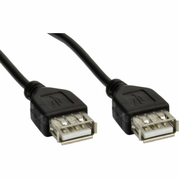 Akyga kabel USB A-A 1.8m/černá