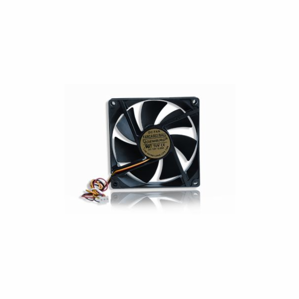 GEMBIRD FANCASE2/BALL, Ventilátor 90mm 12V