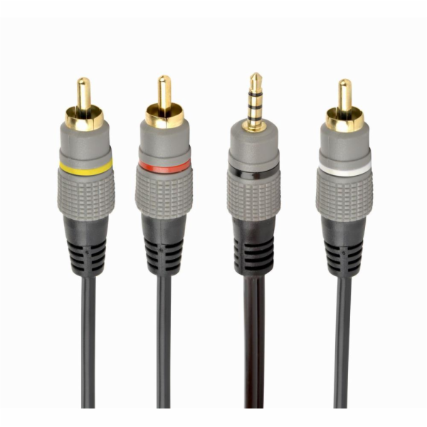 GEMBIRD Kábel, Jack 3,5mm/3x RCA (cinch) 1,5m