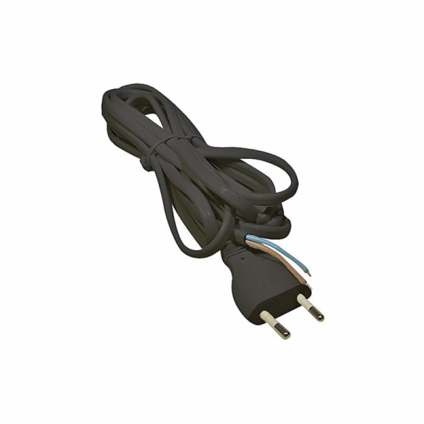 Flexo šňůra PVC 2× 0,75mm2, 5m, černá