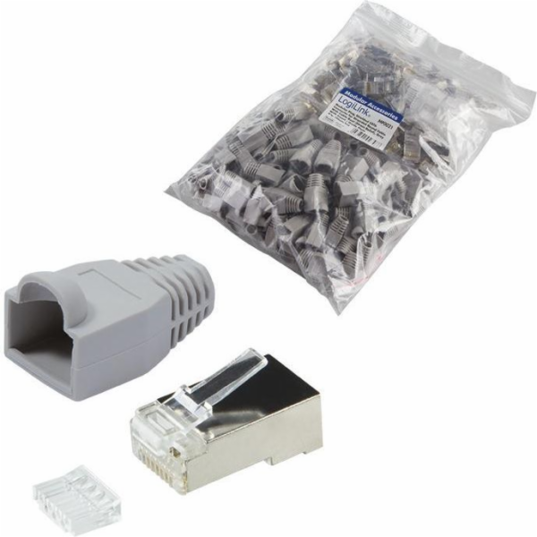 LogiLink Netzwerkanschluss - RJ-45 (M) - abgeschirmt - CA...