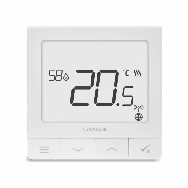 SALUS SQ610 - Multifunkční termostat s čidle vlhkosti ves...
