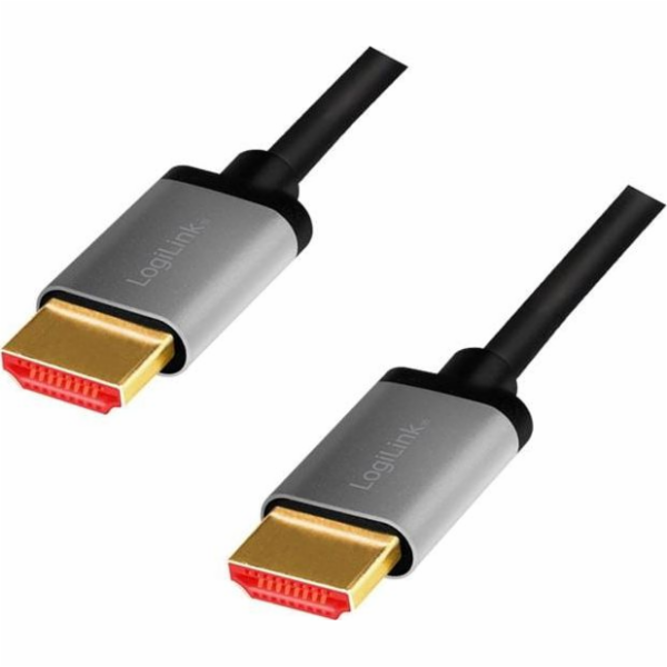 LOGILINK CHA0104 HDMI cable A/M to A/M 8K/60Hz alu black/...