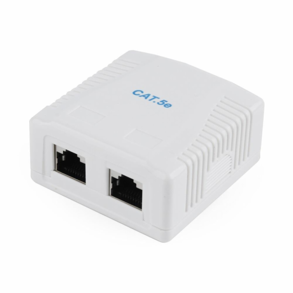 GEMBIRD NCAC-2F5E-01 CAT5E FTP 2-port surface mount box