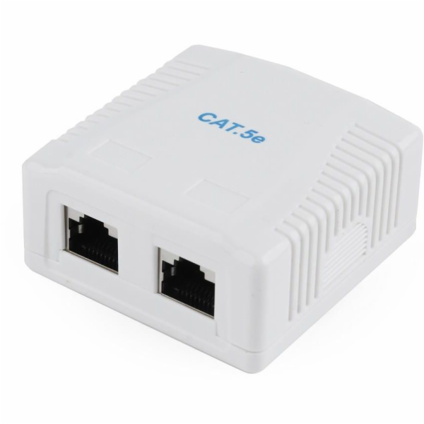 GEMBIRD NCAC-2F5E-01 CAT5E FTP 2-port surface mount box