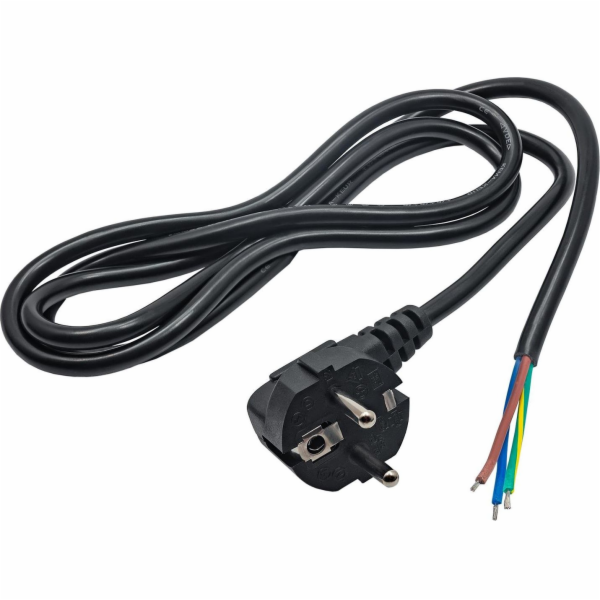Akyga napájecí kabel 1.5m/250V/PVC/černá 