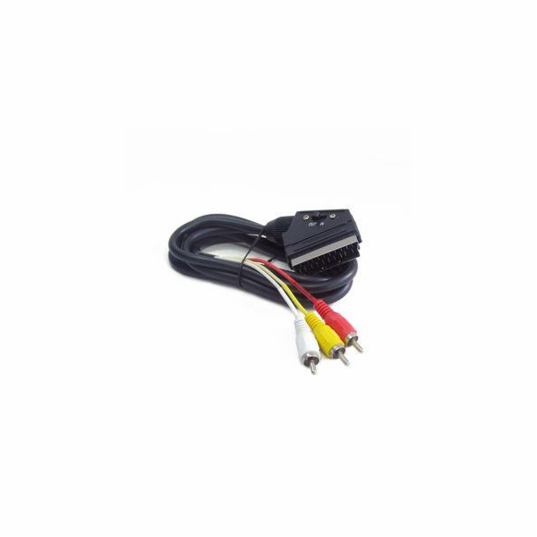 GEMBIRD CCV-519-001 cable EURO/ 3x RCA BIDIRECTIONAL 1.8M