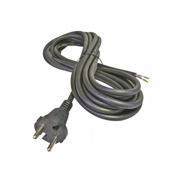 Kabel flexo guma 2x1,5mm, černá, 3m S03330