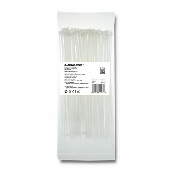 QOLTEC 52195 Qoltec kabelová spojka 2.5x200 100ks nylon U...