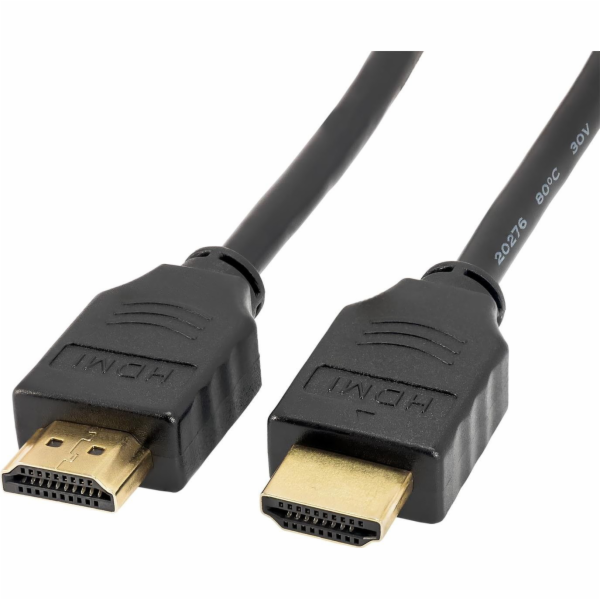 Akyga Kabel HDMI 1.4 (M), Full HD/4K 10.2Gbps, černý 50cm