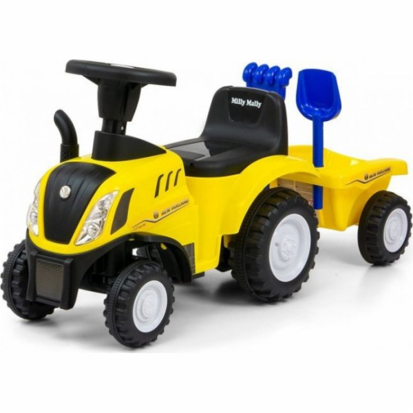 Milly Mally Dětský traktor NEW HOLLAND žlutý