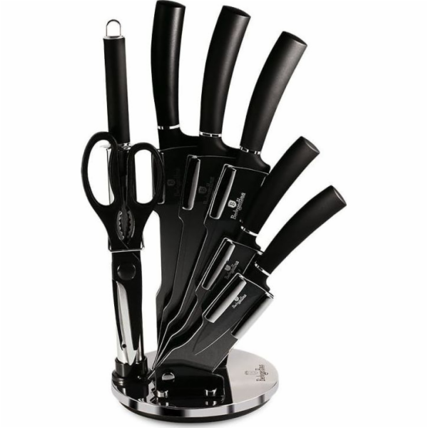 BerlingerHaus sada nožů ve stojanu 8ks BH-2565 Black Silver