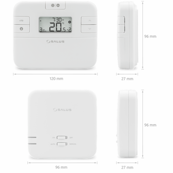 SALUS RT510RF - Bezdrátový programovatelný termostat