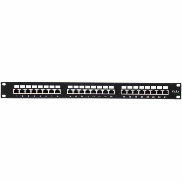 NETRACK 104-07 patch panel 19 24-ports cat. 6 FTP with shelf