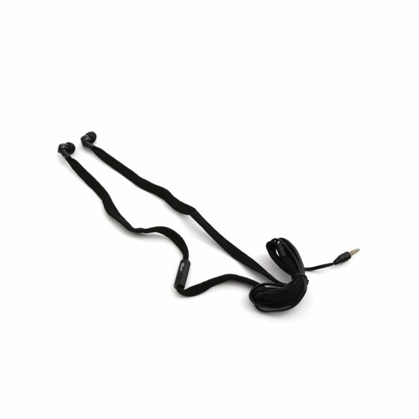 PLATINET FREESTYLE SHOELACE sluchátka s mikrofonem, černá