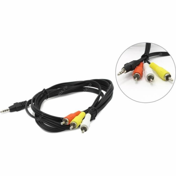 GEMBIRD CCA-4P2R-2M audio cable JACK 3.5mm 4-pin M/3x RCA...