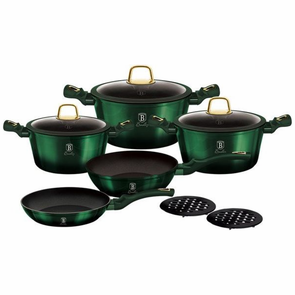 BerlingerHaus BH-6065 Emerald Collection sada nádobí s ti...