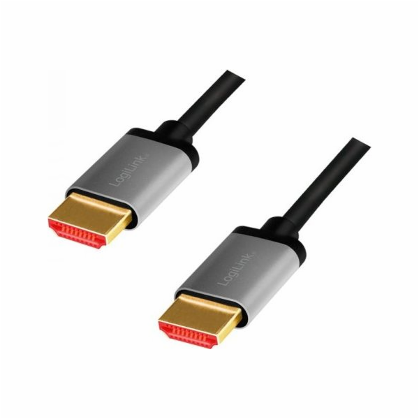 LOGILINK CHA0105 HDMI cable A/M to A/M 8K/60Hz alu black/...
