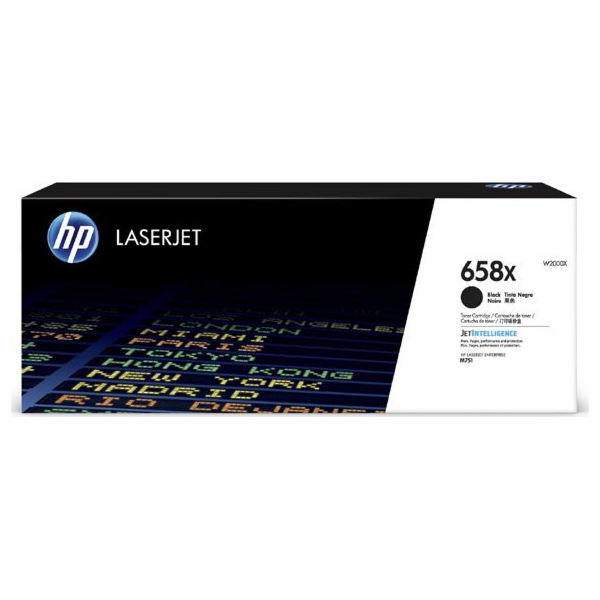 HP 658X - Vysoká kapacita - černá - originální - LaserJet...