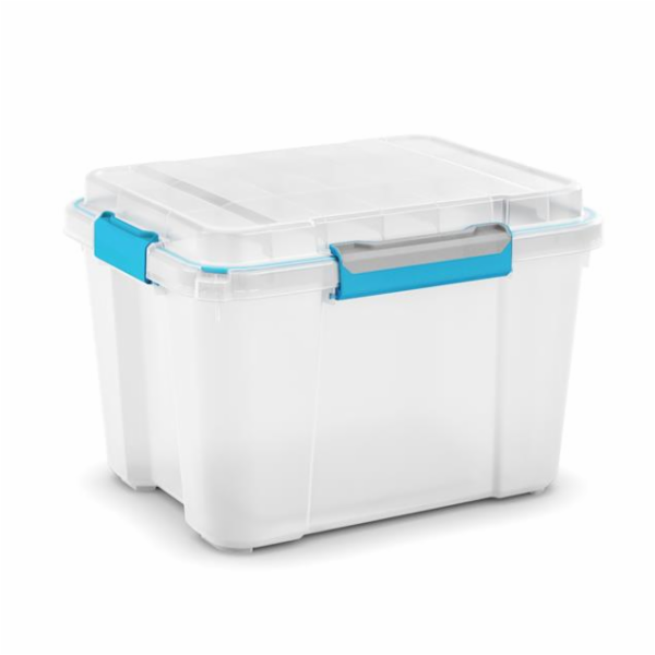 KIS Scuba Box M Plastový box s víkem 45l bílý
