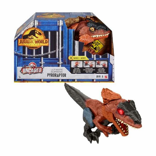 Hračka Mattel JW Ohnivý dinosaurus s reálnými zvuky