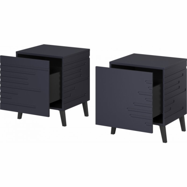 Cama MEBLE NOVA SZF GR noční stolek tmavě modrý matný 2ks