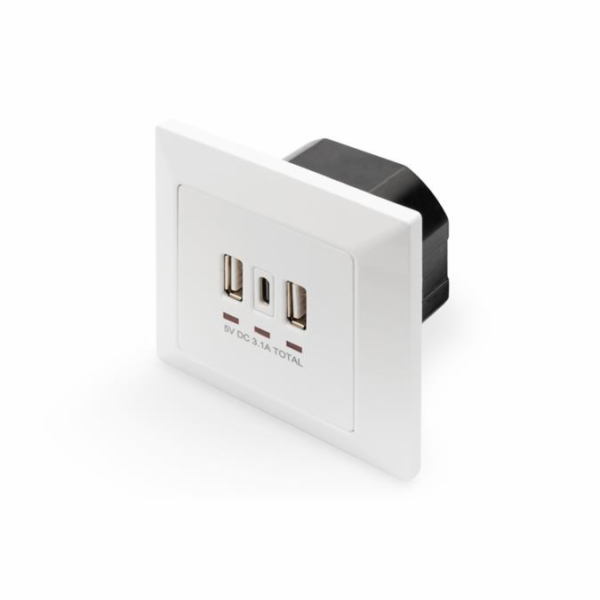 DIGITUS Nabíjecí zásuvka na zeď pro smartphony/tablety s ...