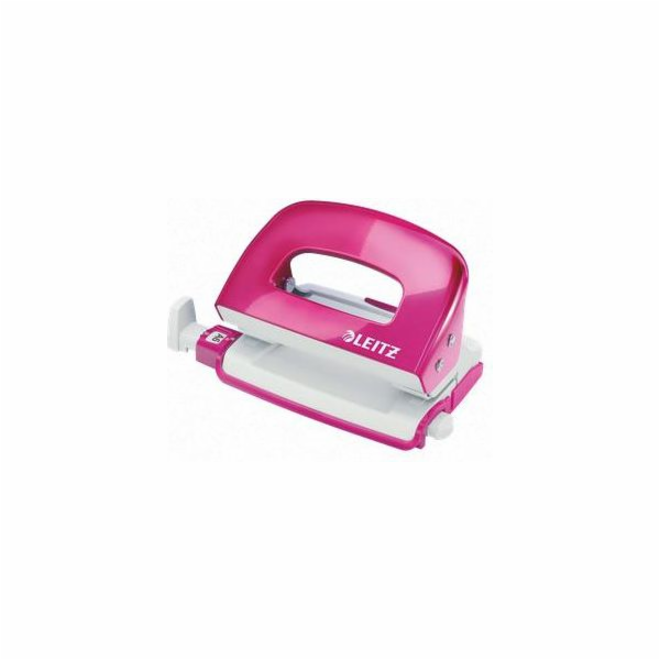 LEITZ Mini děrovačka  NeXXt 5060, metalická růžová