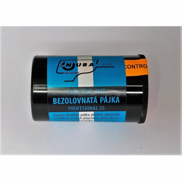 Cín bezolovnatý P2/25 Sn99.3Cu 0,7NiP 1 mm 25 g