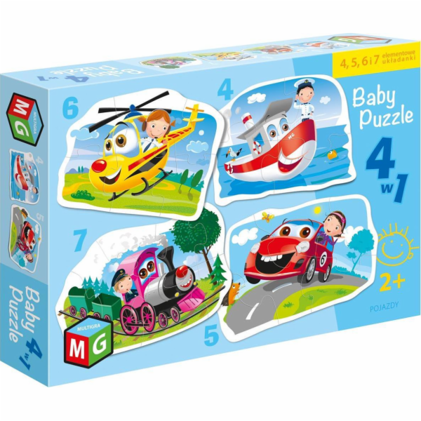 Puzzle Baby 4v1 Vozidla