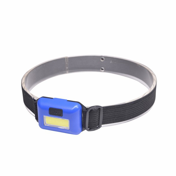 Solight čelová LED COB svítilna, 3W, modrá