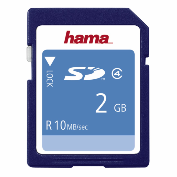 Paměťová karta Hama SD 2 GB CLASS 4 10 MB/s