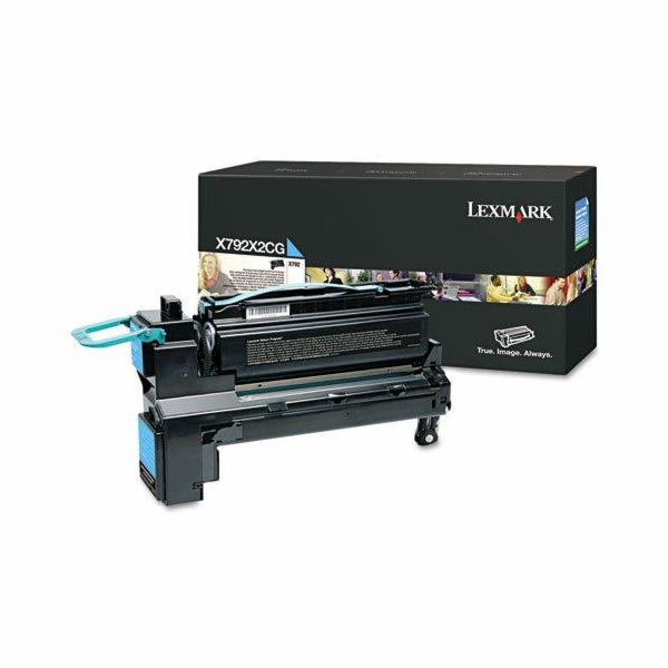 Lexmark X792 - Extra vysoká výtěžnost - azurová - originá...