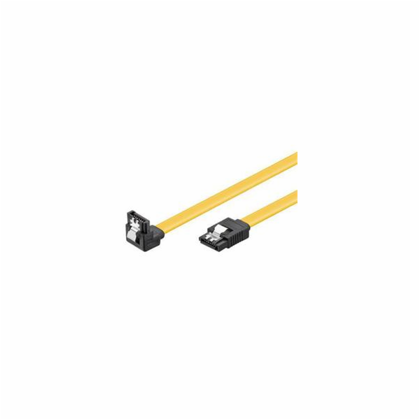 PREMIUMCORD Kabel SATA 3.0 datový 1m lomený 90°, kovové z...