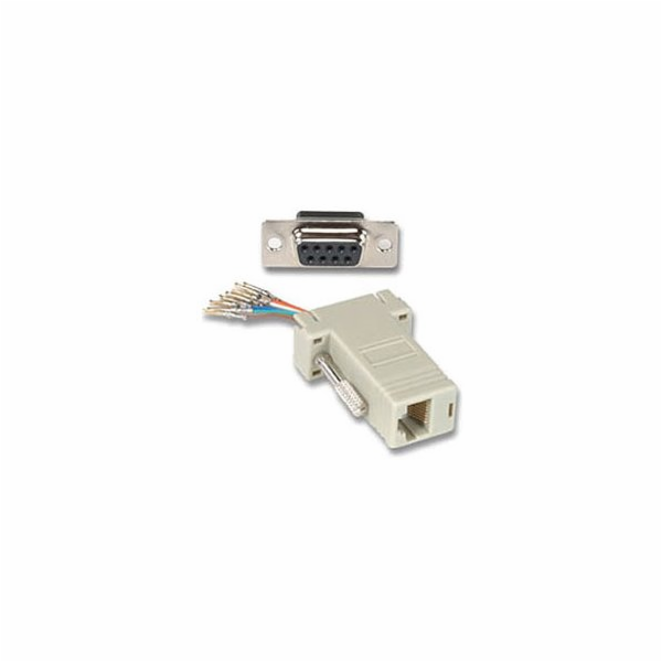 PremiumCord Redukce 9F-RJ45 zásuvka