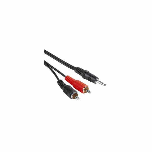 PremiumCord kabel Jack 3.5mm - 2xCINCH, M/M, 1,5m
