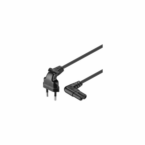 PREMIUMCORD Kabel síťový 230V k magnetofonu se zahnutými ...