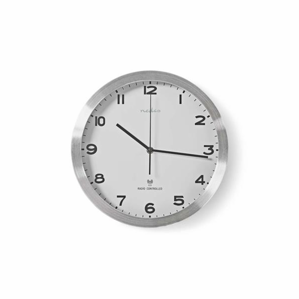 Nedis CLWA110RWT - Nástěnné Hodiny Řízené Rádiovým Signál...