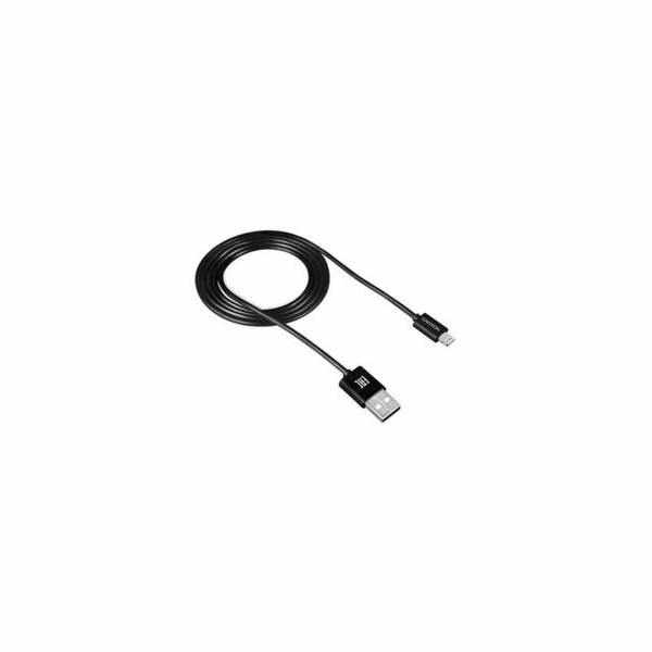 CANYON Nabíjení kabel 8-pin Lightning - USB 2.0, 1m, černá