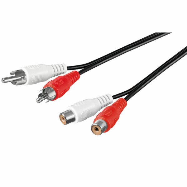 PREMIUMCORD Kabel prodlužovací audio 2x Cinch - 2x Cinch ...
