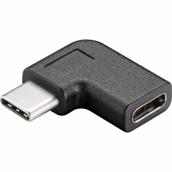 PremiumCord Adaptér USB-C/male - C/female zahnutý 90°