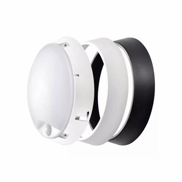 LED&nbsp;přisazené&nbsp;svítidlo&nbsp;ZURI&nbsp;s&nbsp;pohyb.&nbsp;čidl.,&nbsp;kruhové&nbsp;č/b&nbsp;1...