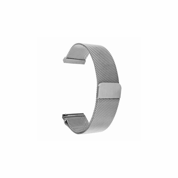 Tactical 640 Loop Magnetický Kovový Řemínek 20mm Silver