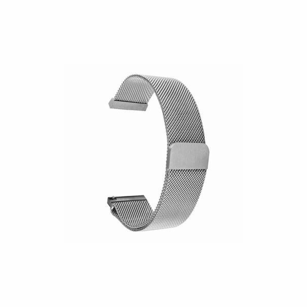 Tactical 699 Loop Magnetický Kovový Řemínek 22mm Silver