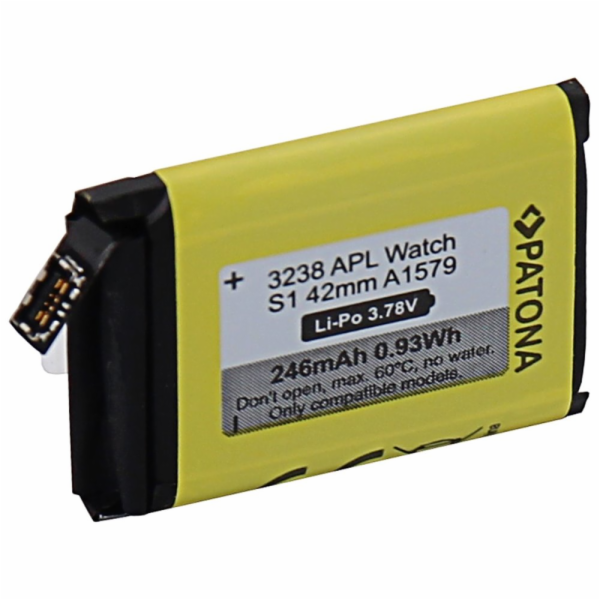 PATONA baterie pro chytré hodinky Apple Watch 1 246mAh A1...