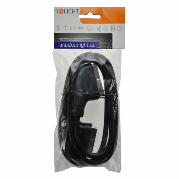Solight SCART kabel, SCART konektor - SCART konektor, 21p...