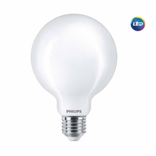 LED žárovka PHILIPS, G93, E27, 7 W, 806 lm, 2700 K